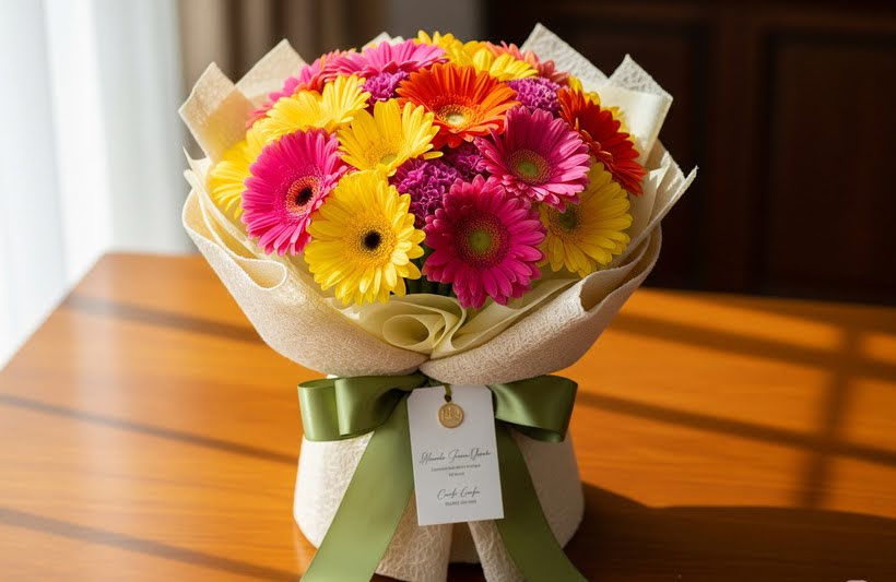 گل ژربرا (Gerbera) نماد شادی و پاکی