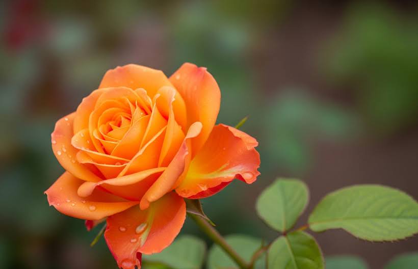 رز نارنجی نماد انرژی، شور و الهام
