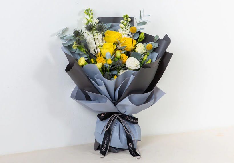 دسته گل زرد