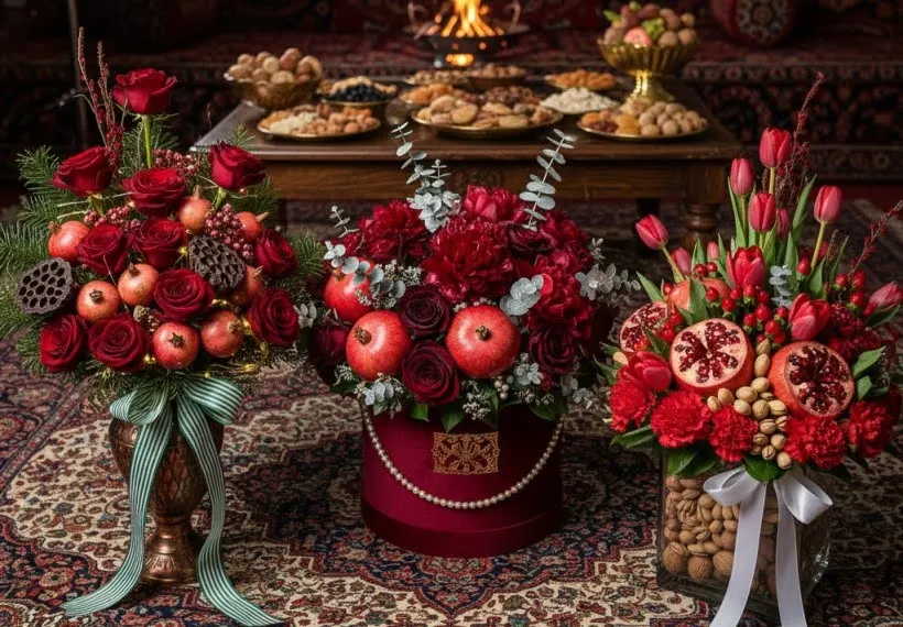 دسته گل‌های یلدایی