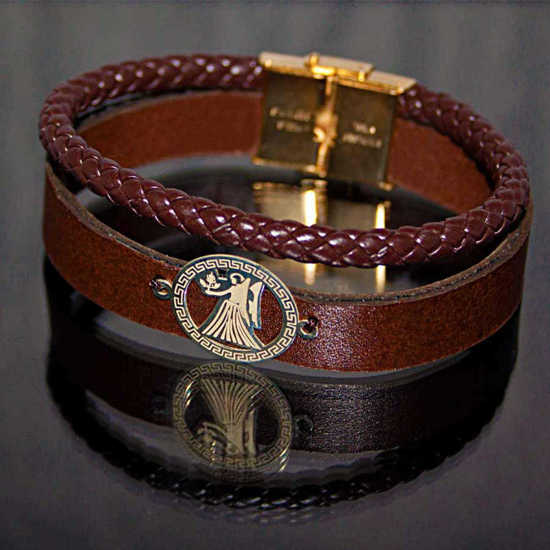 Picture of Leather Bracelet With Silver Simbole