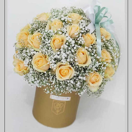 خرید آنلاین باکس گل رز غزل در تهران و کرج