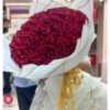 دسته گل رز قرمز لاکچری دیانا