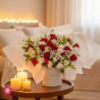 Picture of Sarina Red Rose Flower Box for Birthday
