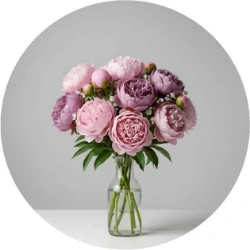 تصویر برای دسته  گل پیونی