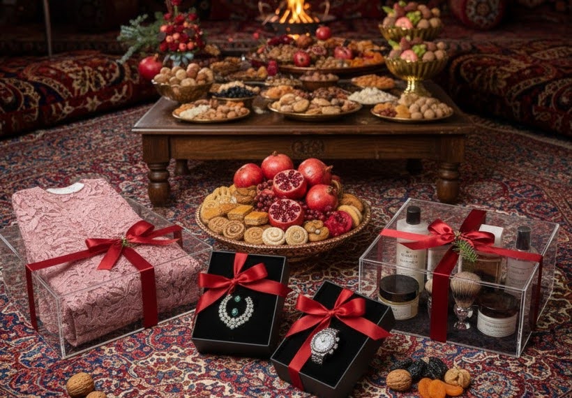 لیست وسایل شب یلدا برای عروس