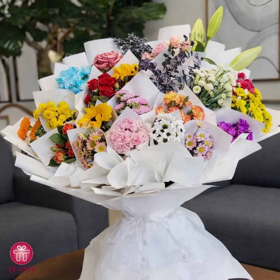 دسته گل بزرگ آشیل