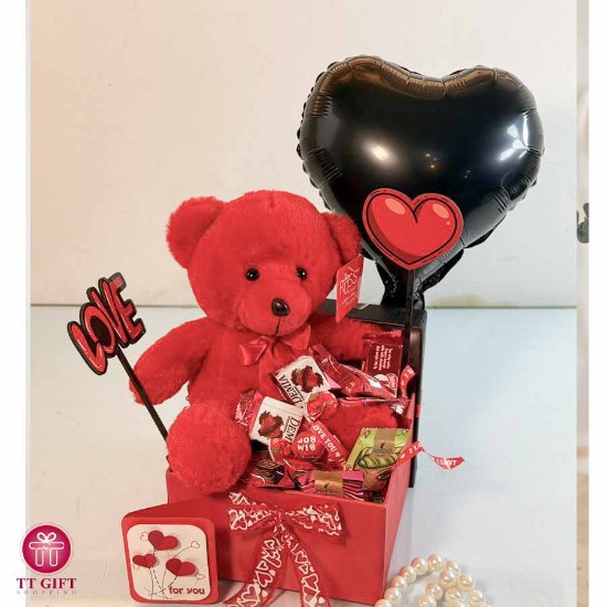 پکیج شکلات و عروسک تدی