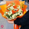 تصویر  دسته گل رز مینیاتوری نارنجی هستی