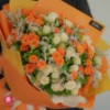 تصویر  دسته گل رز مینیاتوری نارنجی هستی