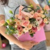 Picture of Sima Economic Pink and White Chrysanthemum Flower Box