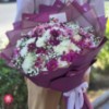 Picture of Shanli Economic Flower Bouquet of White and Purple Chrysanthemum